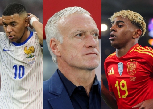 HLV Deschamps thốt lên đúng 1 từ khi so sánh Yamal với Mbappe