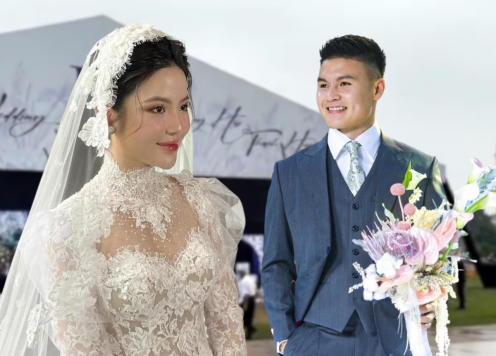 Đám cưới Quang Hải: Cô dâu Chu Thanh Huyền đẹp 'ná thở', mẹ chồng nói 1 câu cả làng vỡ òa
