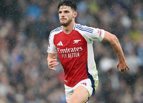 Vì sao Declan Rice vắng mặt khi Arsenal hòa Liverpool?