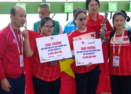 Thưởng nóng vì sự xuất thần của 2 nữ xạ thủ Việt Nam