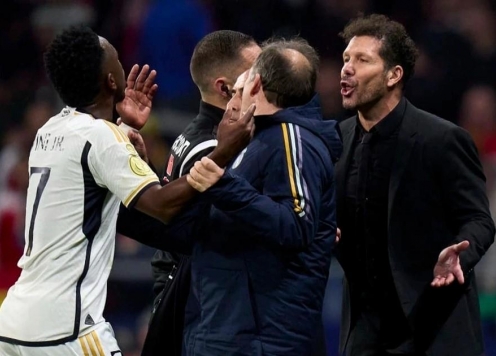 Simeone lên tiếng sau màn khiêu khích Vinicius gây bão Madrid