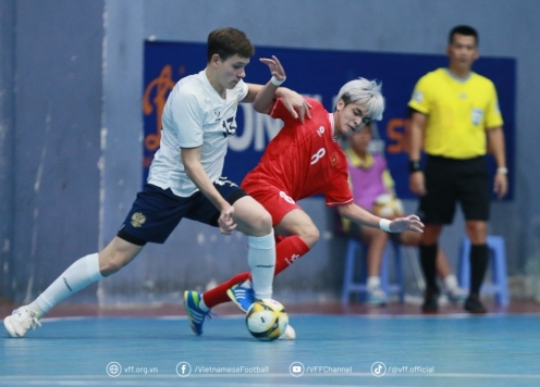 Thi đấu lì lợm, U19 futsal Việt Nam bất ngờ đả bại Nga