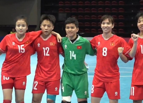 Thắng tưng bừng, futsal nữ Việt Nam hẹn đấu Thái Lan tại chung kết