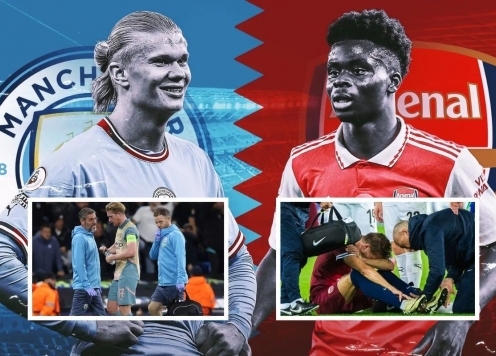 Trận Man City và Arsenal nguy cơ vắng 9 ngôi sao