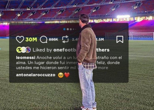 Chuyến thăm Nou Camp của Messi xác lập kỷ lục trong năm 2025