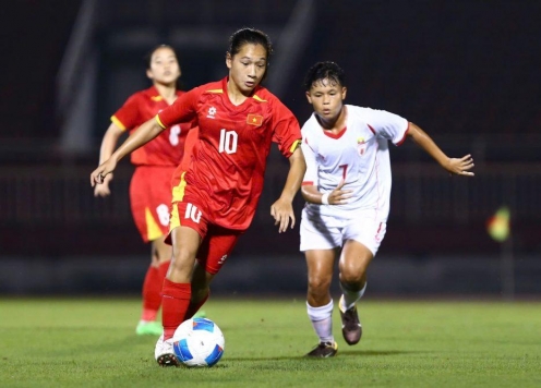 U19 nữ Việt Nam thắng nhẹ nhàng Myanmar