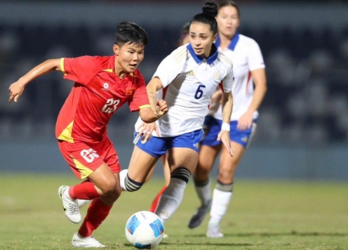 Thủng lưới phút cuối, ĐT nữ Việt Nam thua cay đắng Philippines