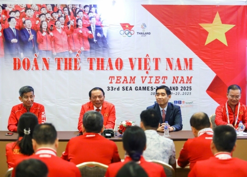 Đoàn Thể thao Việt Nam nhận 'doping tinh thần' trước SEA Games 33