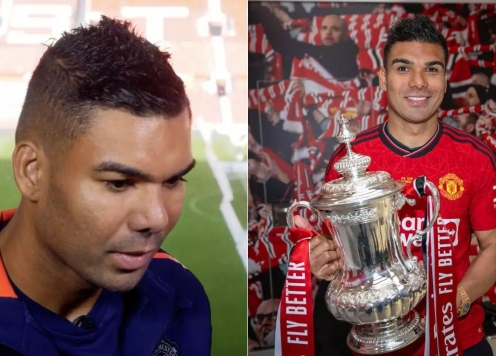 Casemiro tiết lộ lý do tặng huy chương FA Cup cho đồng đội