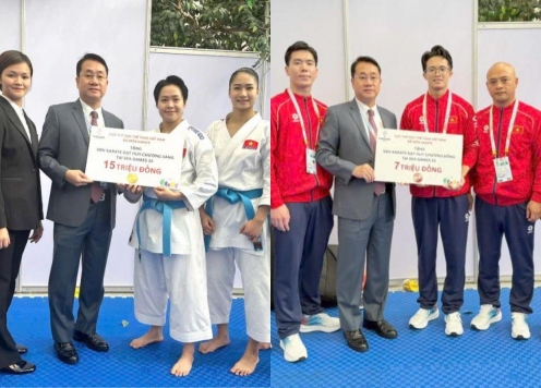 Karate Việt Nam nhận thưởng nóng sau chiến thắng ấn tượng