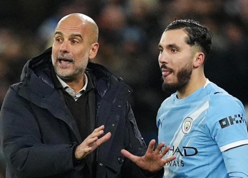 Pep thừa nhận muốn hôn Rayan Cherki ở trận thắng Nottingham