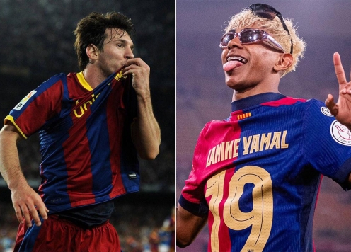 Lamine Yamal ngang hàng với Messi trong đội hình huyền thoại của Barca