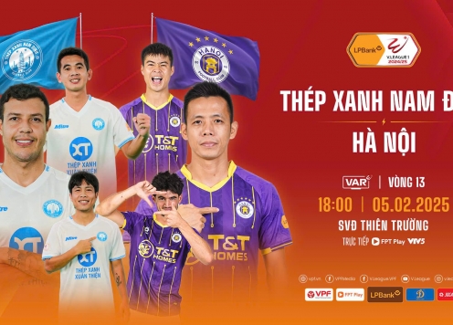 Hấp dẫn trận khai xuân V-League giữa Nam Định vs Hà Nội