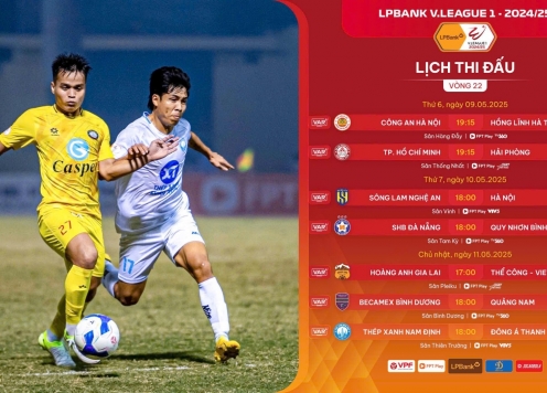 Trước vòng 22 V-League: Kịch tính cuộc đua trụ hạng