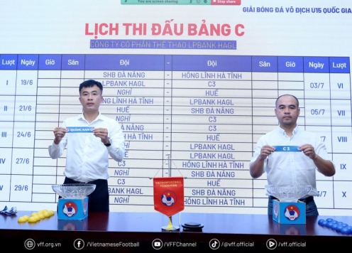 31 đội tham dự, xác định 6 bảng đấu ở VL giải bóng đá vô địch U15 quốc gia 2025