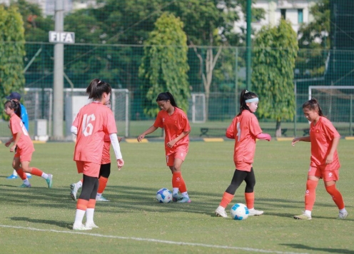 U16 nữ Việt Nam rèn kỹ chiến thuật trước giải Đông Nam Á