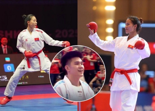 Karate Việt Nam bùng nổ với hat-trick HCV ở SEA Games 33