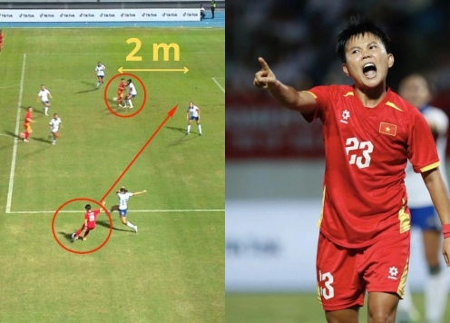 Bóng đá nữ SEA Games 33: Bích Thùy đứng thấp hơn 2 mét vẫn bị bắt việt vị