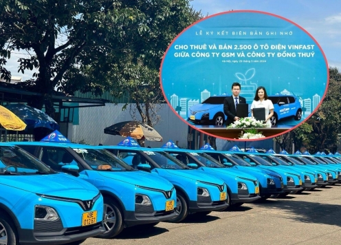 Lado Taxi tiếp tục mua và thuê thêm hàng ngàn xe điện VinFast