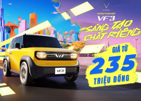 Ô tô điện mini VinFast VF 3 chốt giá bán tại Việt Nam