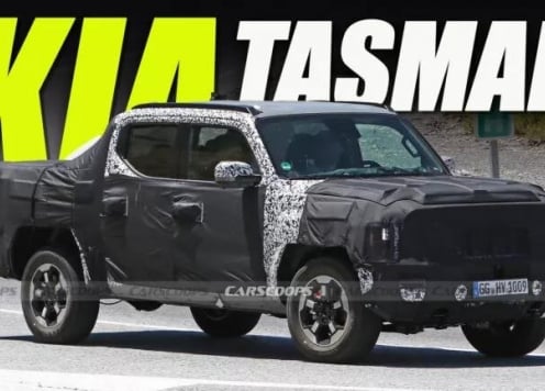 Bán tải Kia Tasman lộ diện trên đường chạy thử, đối thủ mới của Toyota Hilux, Ford Ranger