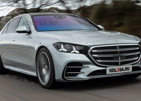 Mercedes-Benz S-Class 2026 lộ hình phác thảo: Lưới tản nhiệt mở rộng, đèn chiếu sáng hình sao