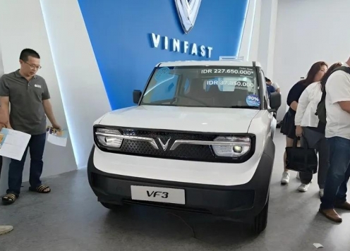 VinFast VF 3 là 'Xe được lái thử nhiều nhất' tại Triển lãm Ô tô Quốc tế Indonesia 2025