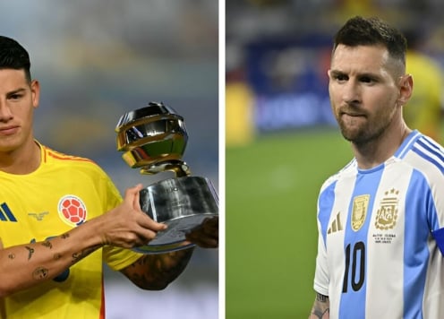 Danh hiệu cá nhân Copa America 2024: Messi vắng bóng, James xứng đáng