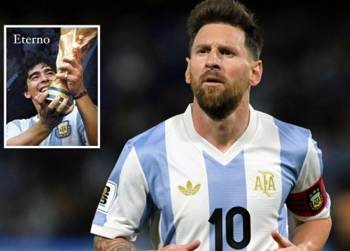 Messi gửi lời tri ân huyền thoại bóng đá Argentina