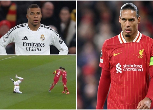 Van Dijk 'chế giễu' Mbappe cả trong lẫn ngoài sân