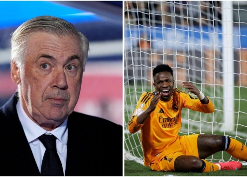 Ancelotti phản ứng vụ Vinicius bị mắng 'té tát' trên sân