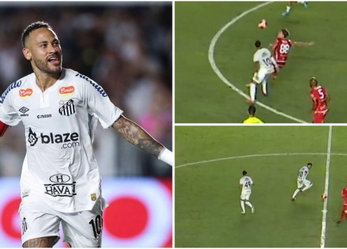 Neymar 'nhảy múa' với bóng, Santos thắng giòn giã