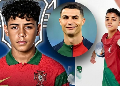 Ronaldo nói 4 từ trong ngày con trai lên tuyển Bồ Đào Nha