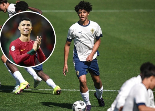 Con trai Ronaldo ra mắt ấn tượng trên tuyển Bồ Đào Nha