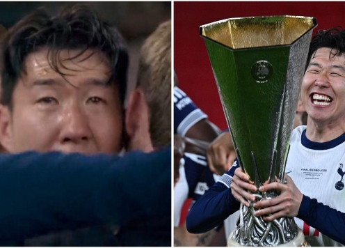 Son Heung-min khóc nức nở ngày vô địch Europa League