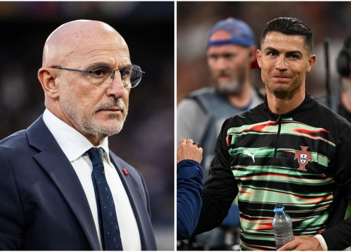 HLV Tây Ban Nha nhắc tới Ronaldo sau khi vào chung kết