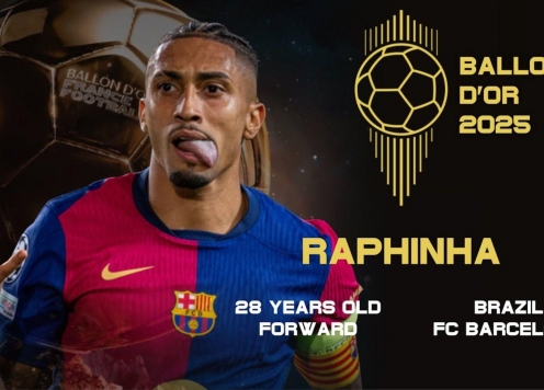 Gạt Raphinha, sếp lớn Barca chỉ 4 ứng viên giành Quả bóng Vàng