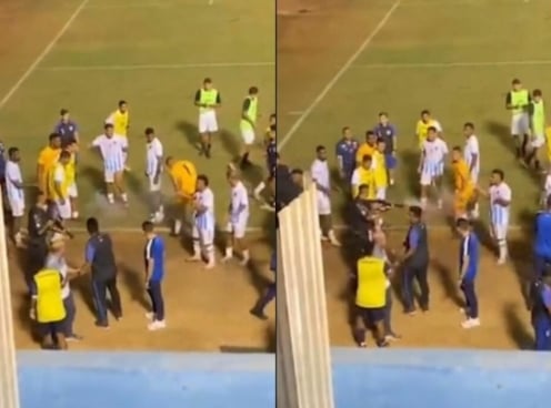 Ẩu đả tại bóng đá Brazil: Cầu thủ bị bắn ngay trên sân