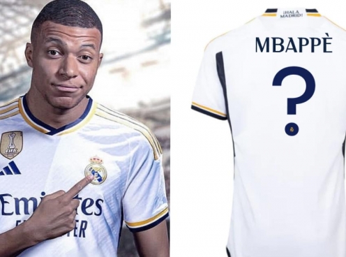 Hé lộ số áo của Kylian Mbappe tại Real Madrid