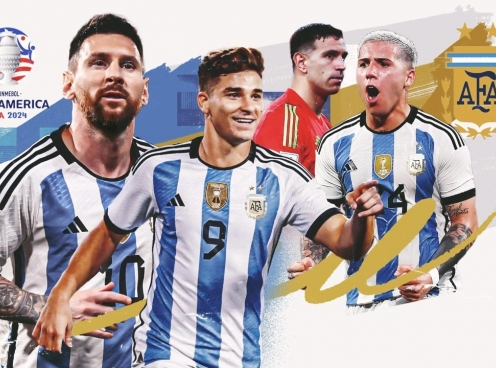 ĐT Argentina công bố danh sách dự Copa America 2024: Messi lĩnh xướng hàng công