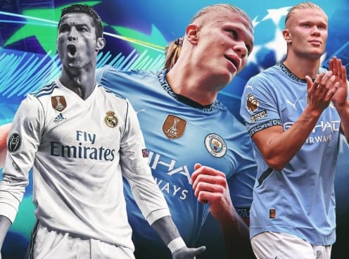 Haaland sắp chạm 100 bàn cho Man City, đe dọa kỷ lục của Ronaldo