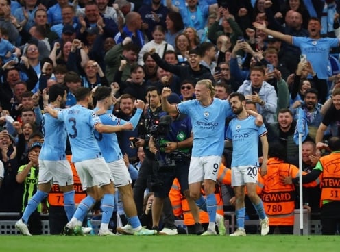 Trực tiếp Man City 0-0 Inter Milan: Đôi công mãn nhãn