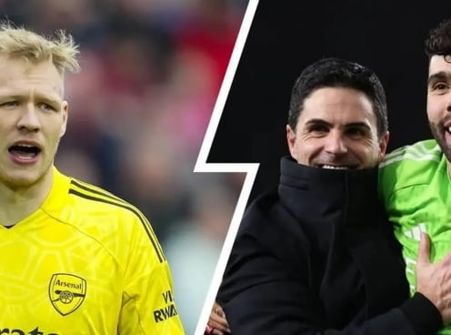 Aaron Ramsdale nói thẳng về David Raya khi rời Arsenal