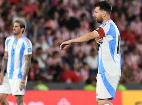 Messi 'tịt ngòi', Argentina thất thủ trước Paraguay sau 8 năm