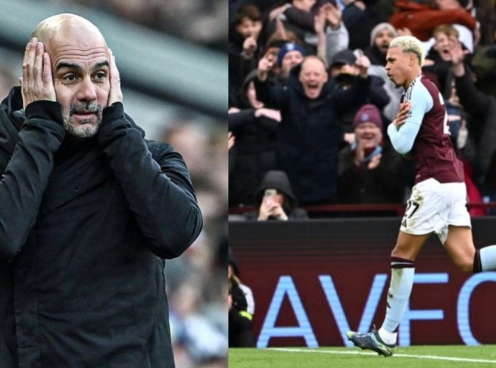 Man City gục ngã trước Aston Villa, chính thức rơi khỏi top 5 Ngoại hạng Anh