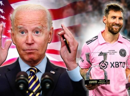 Lionel Messi được Tổng thống Mỹ Joe Biden trao Huân chương