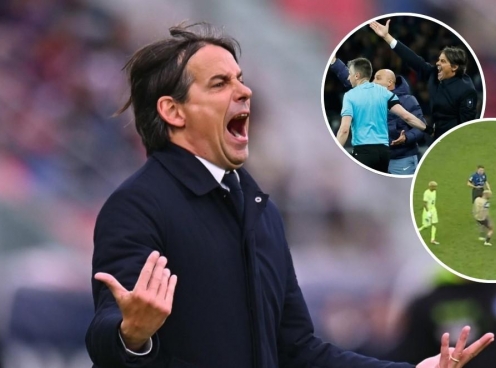 Khoảnh khắc mất lý trí của Inzaghi có thể khiến Inter mất HLV ở chung kết