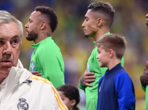 Khủng hoảng đầu tiên của Ancelotti tại ĐT Brazil gọi tên Vinicius