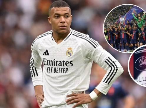 Mbappe phản ứng khi PSG vô địch Champions League