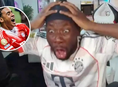 Phản ứng của Alphonso Davies trước chấn thương của Musiala